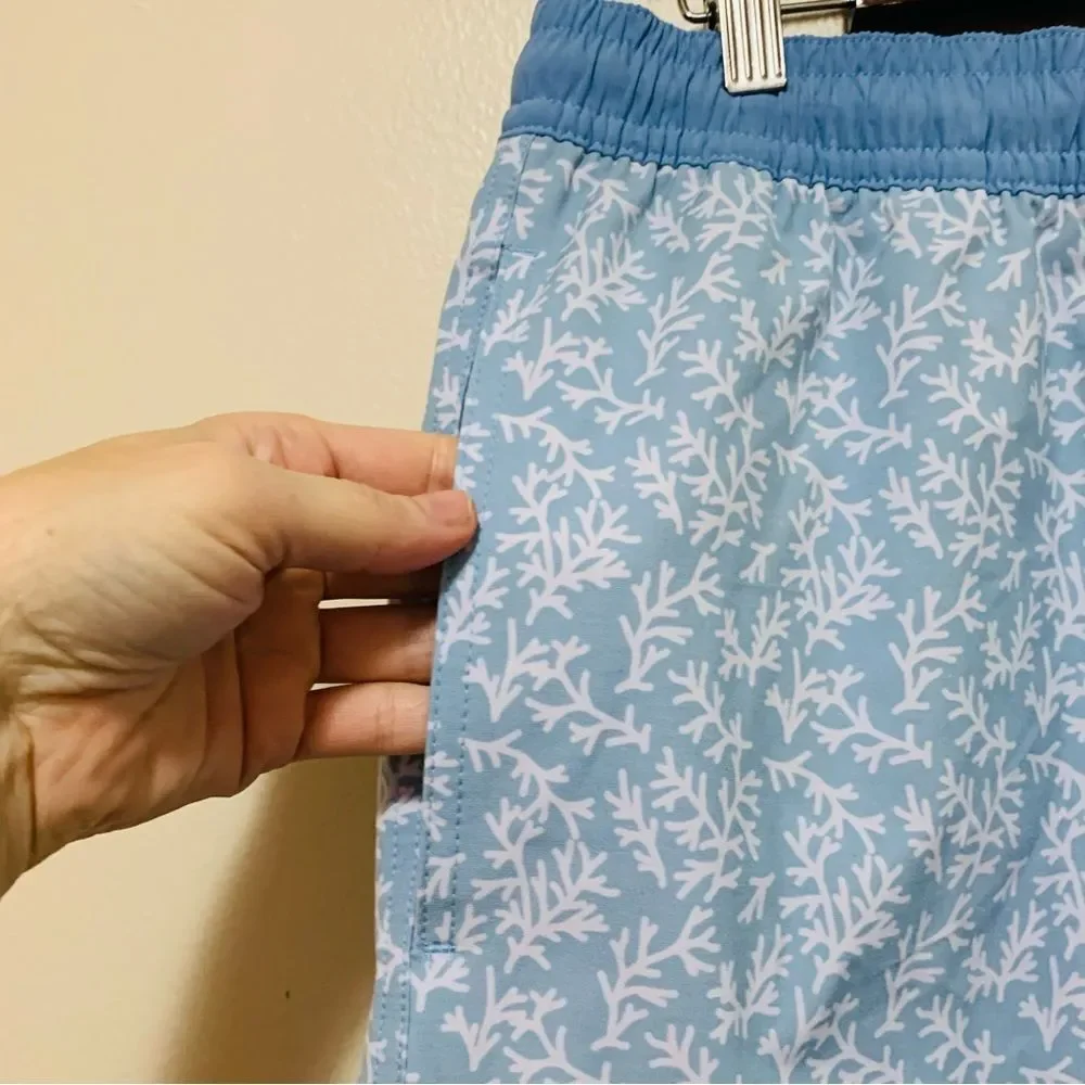Fair Harbor Blue Coral Print Men's Swim Shorts size xxl